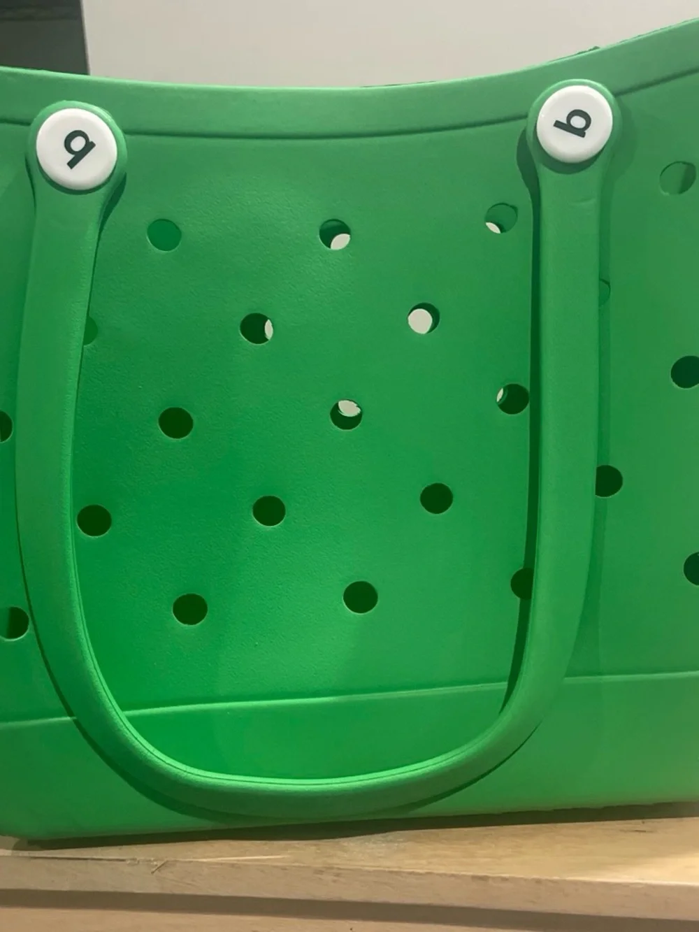 Green Perforated Tote Bag - Unbranded